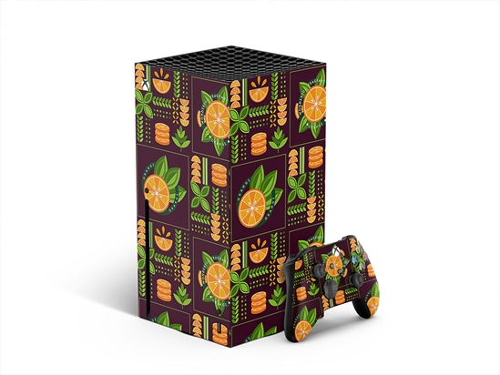 Orange Madness Mosaic XBOX DIY Decal