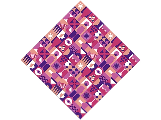 Purple Wine Mosaic Vinyl Wrap Pattern