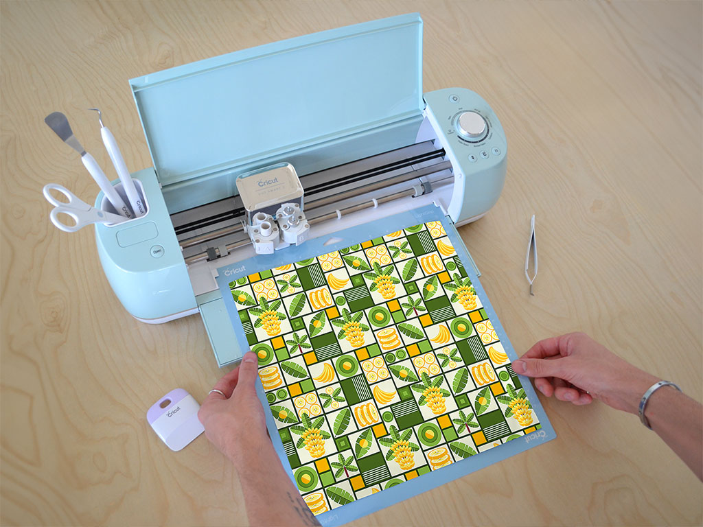 Yellow Banana Mosaic Cricut Compatible Vinyl