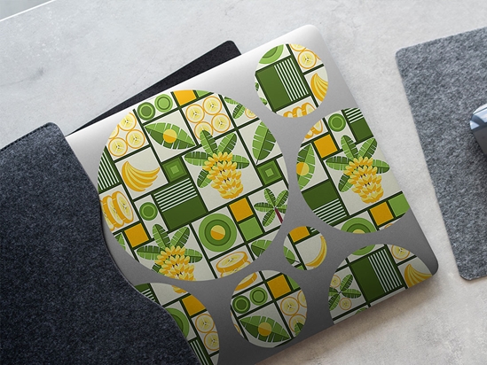 Yellow Banana Mosaic DIY Laptop Stickers