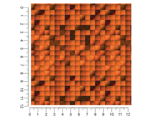 Pumpkin Cubes Mosaic 1ft x 1ft Craft Sheets