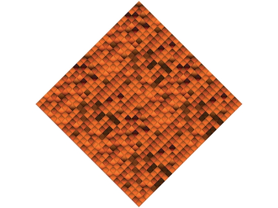 Pumpkin Cubes Mosaic Vinyl Wrap Pattern