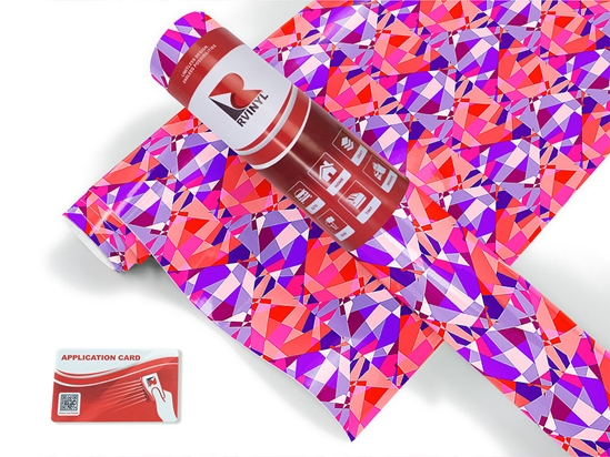 Cyclamen Sensation Mosaic Craft Vinyl Roll