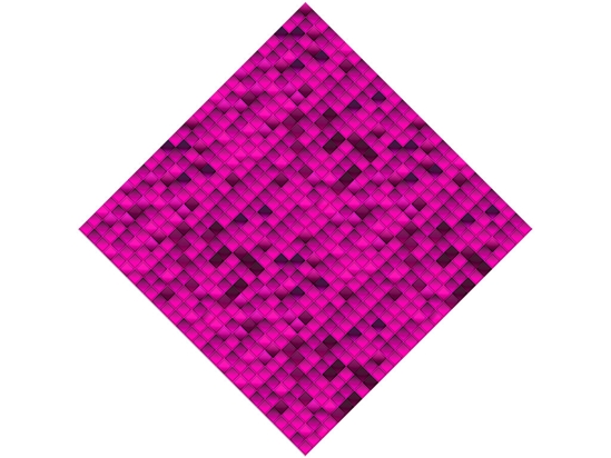 Hot Magenta Mosaic Vinyl Wrap Pattern