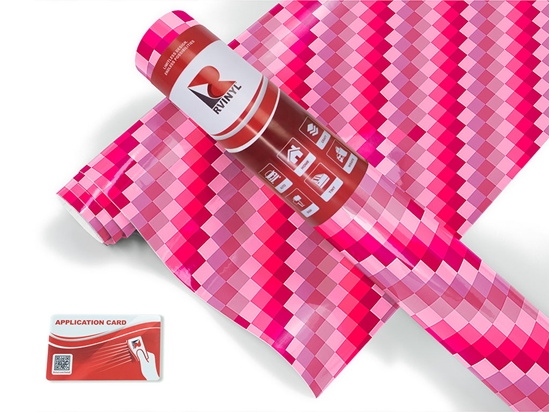 Magenta Process Mosaic Craft Vinyl Roll