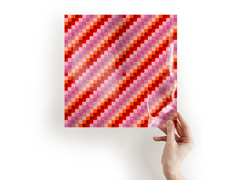 Telemagenta Stripes Mosaic Craft Sheets