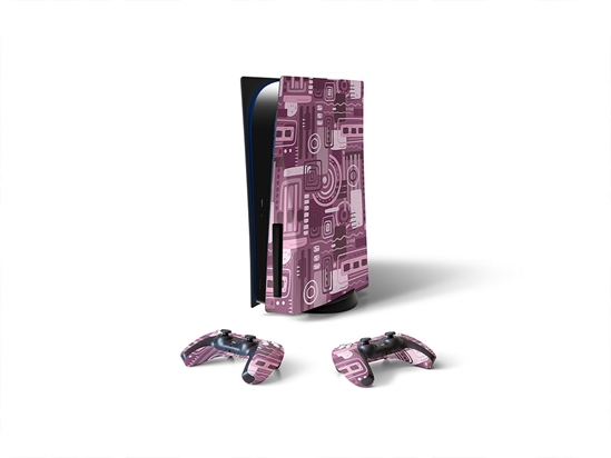 Trapped Orchids Mosaic Sony PS5 DIY Skin