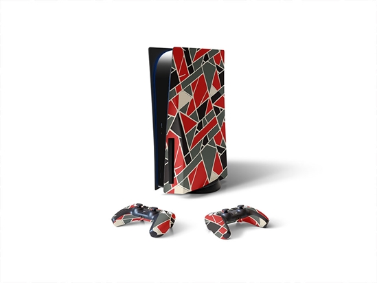 Fire Bricks Mosaic Sony PS5 DIY Skin