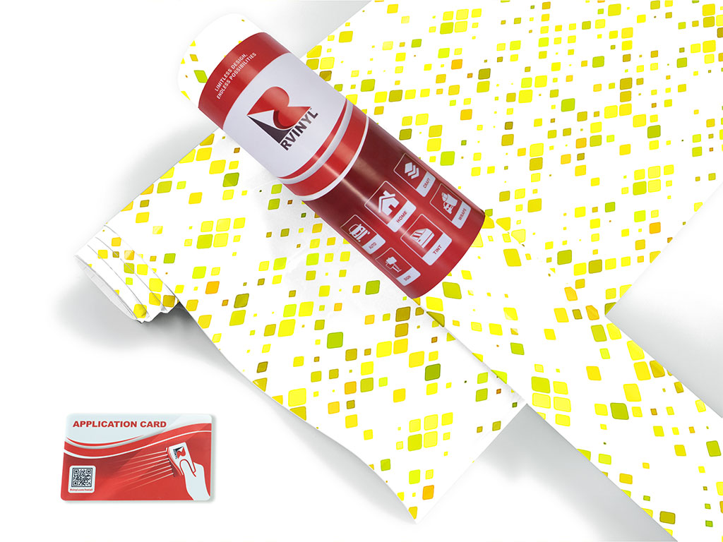 Lemonade Spill Mosaic Craft Vinyl Roll