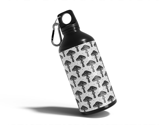 Black Mucismol Mushroom Water Bottle DIY Stickers