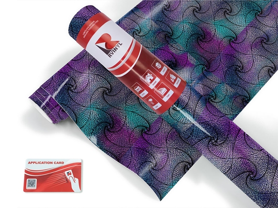 Iridescent Zentangle Optical Illusion Craft Vinyl Roll