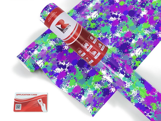 Rebel Yell Paint Splatter Craft Vinyl Roll