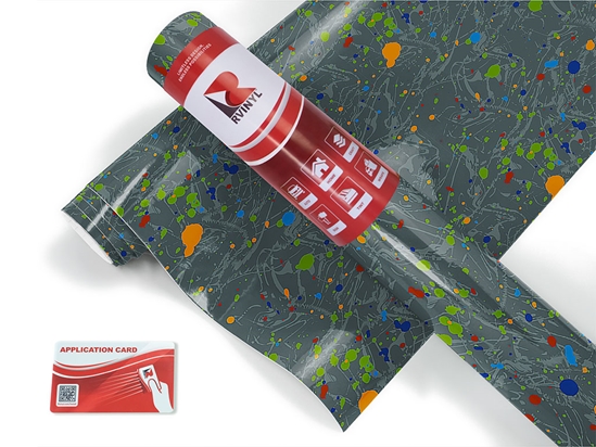 Strong Hand Paint Splatter Craft Vinyl Roll