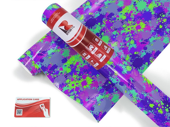 Wild Ride Paint Splatter Craft Vinyl Roll