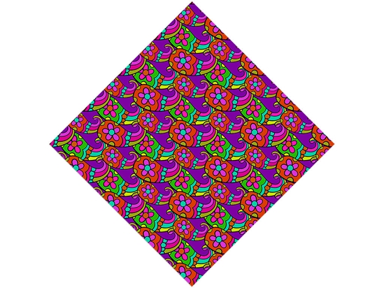 Psychedelic Sixties Paisley Vinyl Wrap Pattern