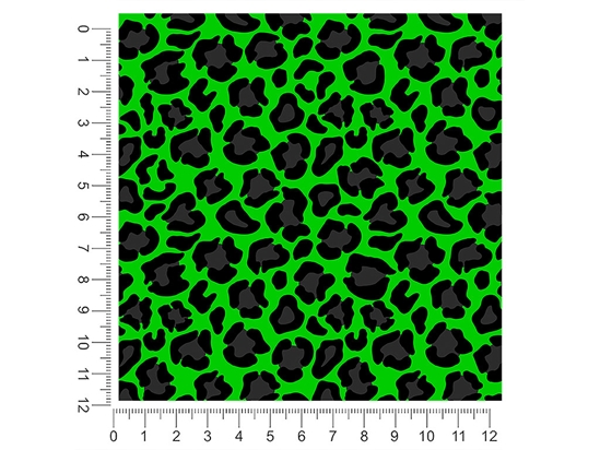 Green Panther Animal Print 1ft x 1ft Craft Sheets