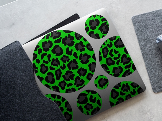 Green Panther Animal Print DIY Laptop Stickers