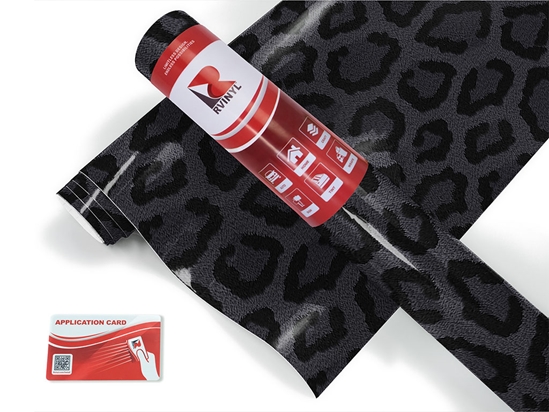 Negro Panther Animal Print Craft Vinyl Roll