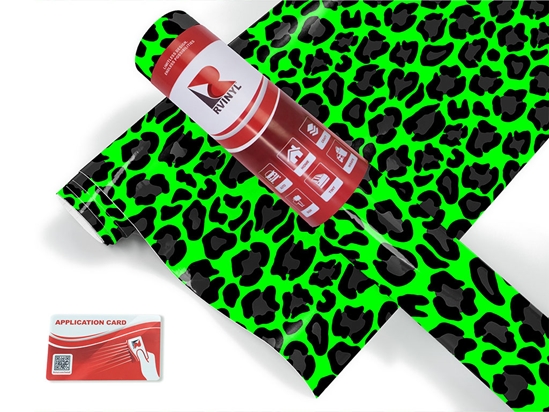 Neon Panther Animal Print Craft Vinyl Roll