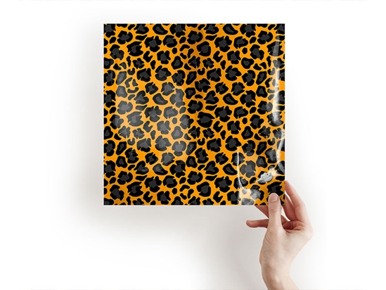 Orange Panther Animal Print Craft Sheets