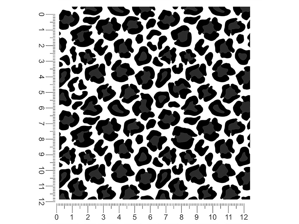 White Panther Animal Print 1ft x 1ft Craft Sheets