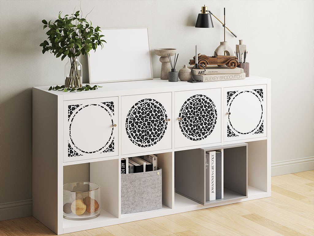 White Panther Animal Print DIY Furniture Stickers