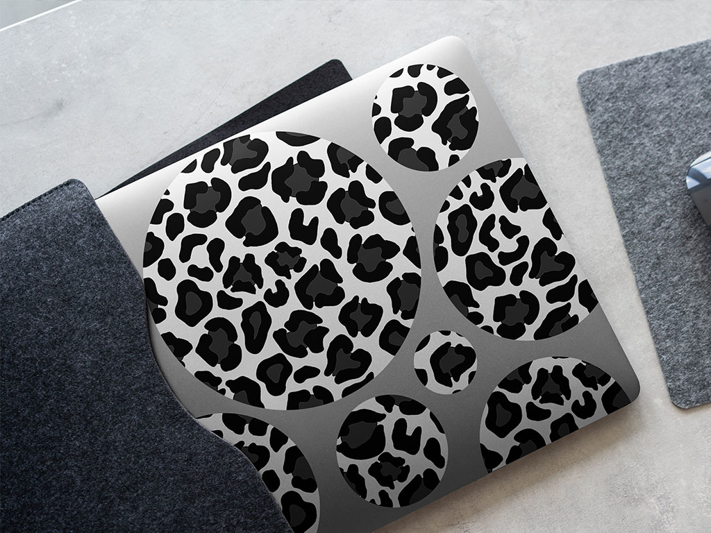 White Panther Animal Print DIY Laptop Stickers