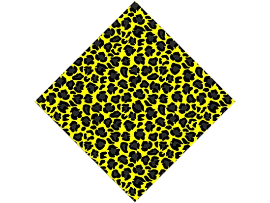 Yellow Panther Vinyl Wrap Pattern