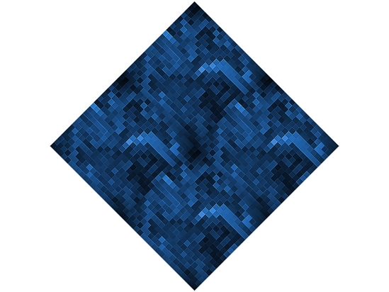 Astro Navy Pixel Vinyl Wrap Pattern