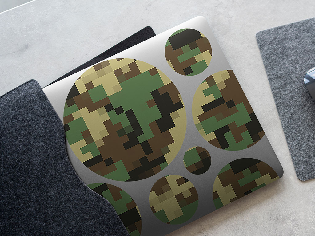 Classic Pattern Pixel DIY Laptop Stickers