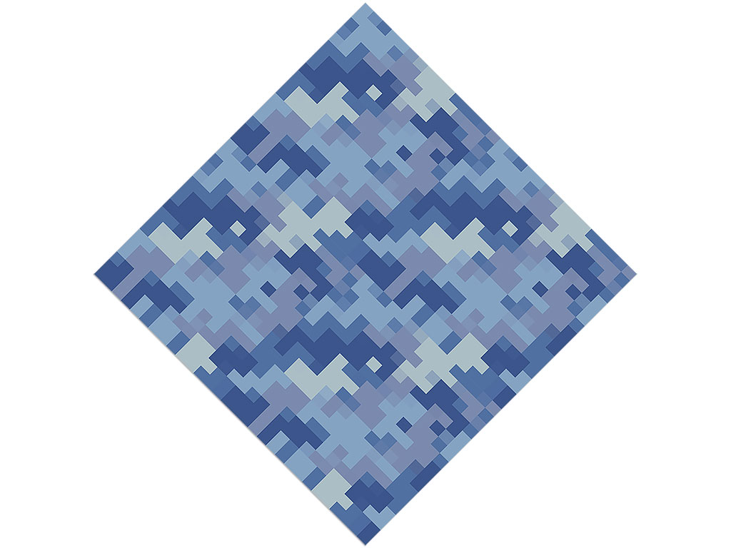 Icy Tundra Pixel Vinyl Wrap Pattern