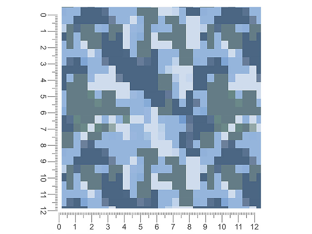 Snow and Sleet Pixel 1ft x 1ft Craft Sheets