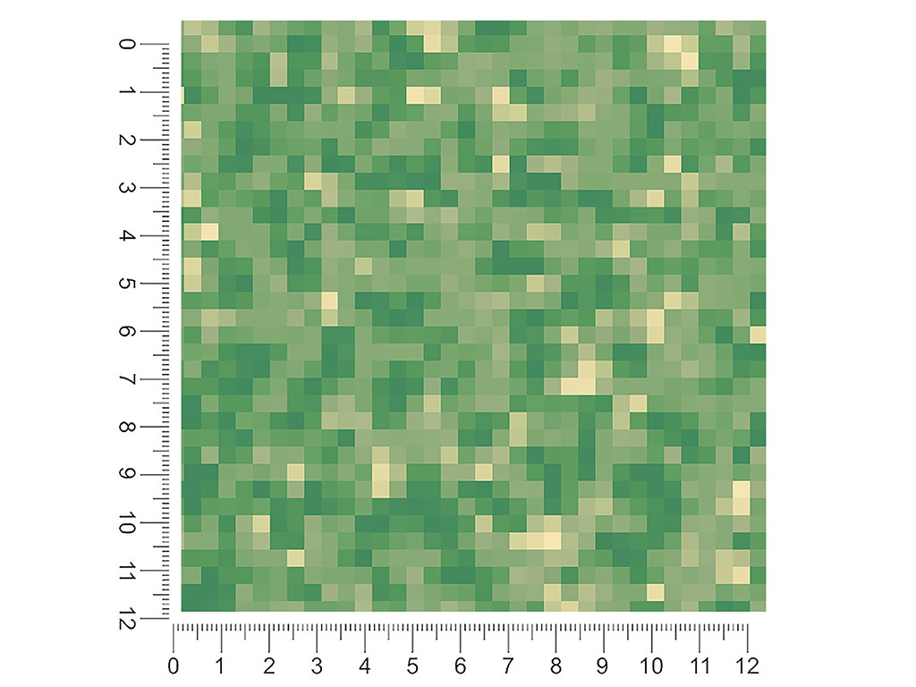 Fern Fronds Pixel 1ft x 1ft Craft Sheets