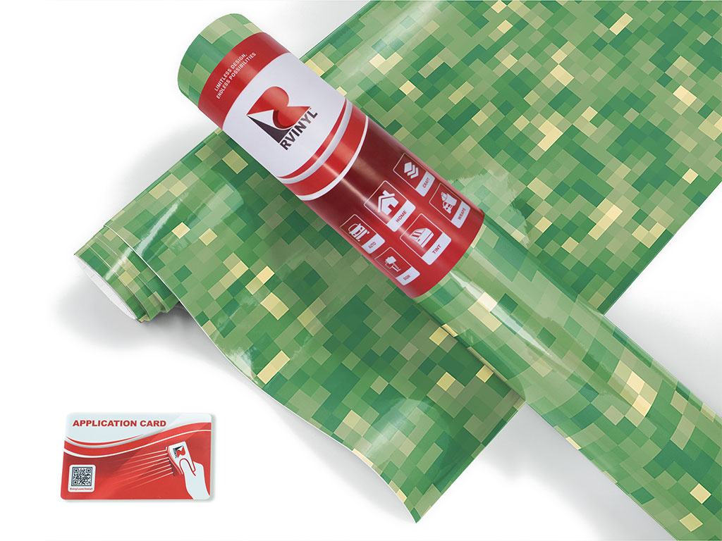 Fern Fronds Pixel Craft Vinyl Roll