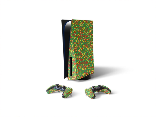 Rasta Camo Pixel Sony PS5 DIY Skin