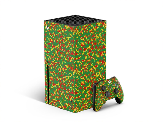 Rasta Camo Pixel XBOX DIY Decal