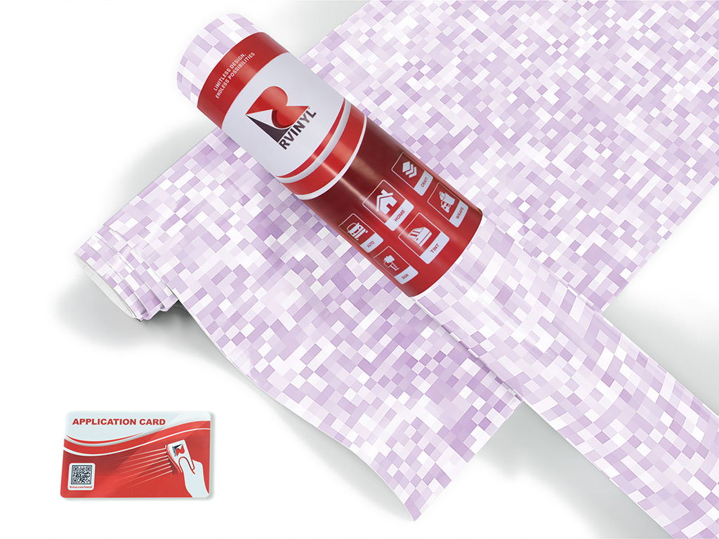 Pure Snow Pixel Craft Vinyl Roll