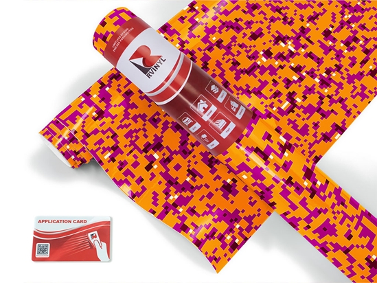 Hot Lava Pixel Craft Vinyl Roll