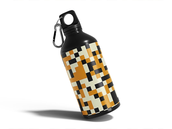 Tiger Stripe Pixel Water Bottle DIY Stickers