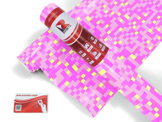 Popped Bubblegum Pixel Craft Vinyl Roll