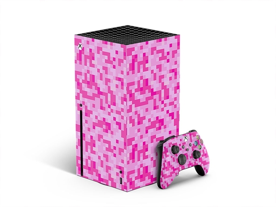 Red Purple Pixel XBOX DIY Decal