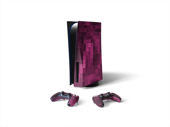 Mulberry Wine Pixel Sony PS5 DIY Skin