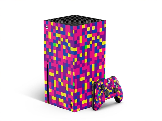 Psychedelic Phlox Pixel XBOX DIY Decal