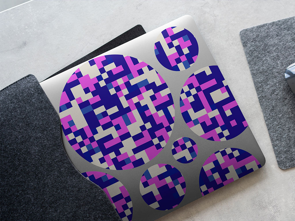 Turning Violet Pixel DIY Laptop Stickers