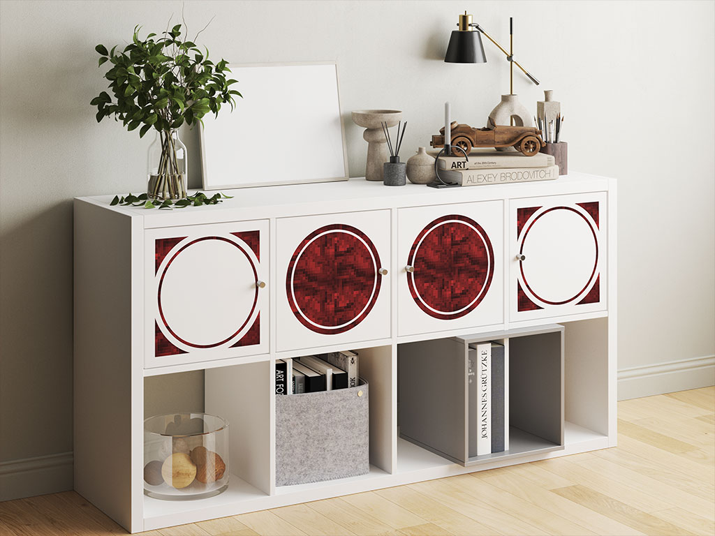 Maroon Lagoon Pixel DIY Furniture Stickers