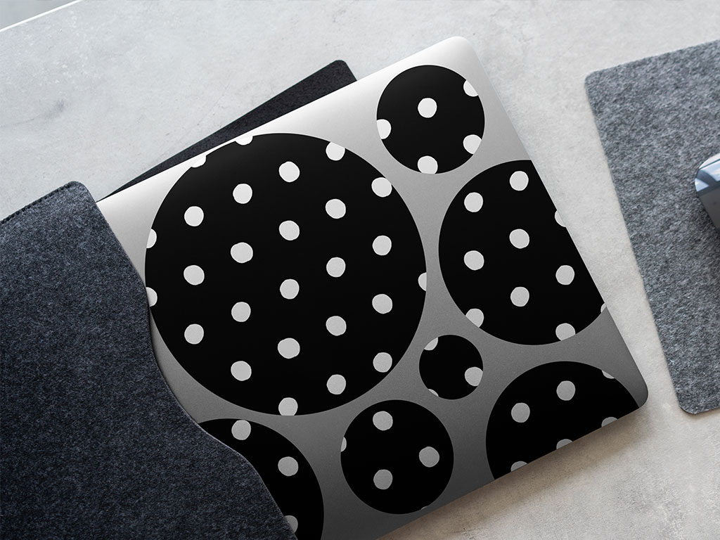 Classic Look Polka Dot DIY Laptop Stickers