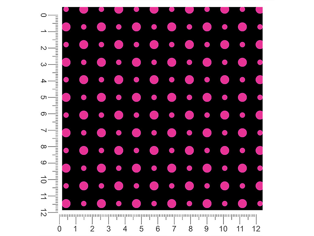 Fierce Fuchsia Polka Dot 1ft x 1ft Craft Sheets