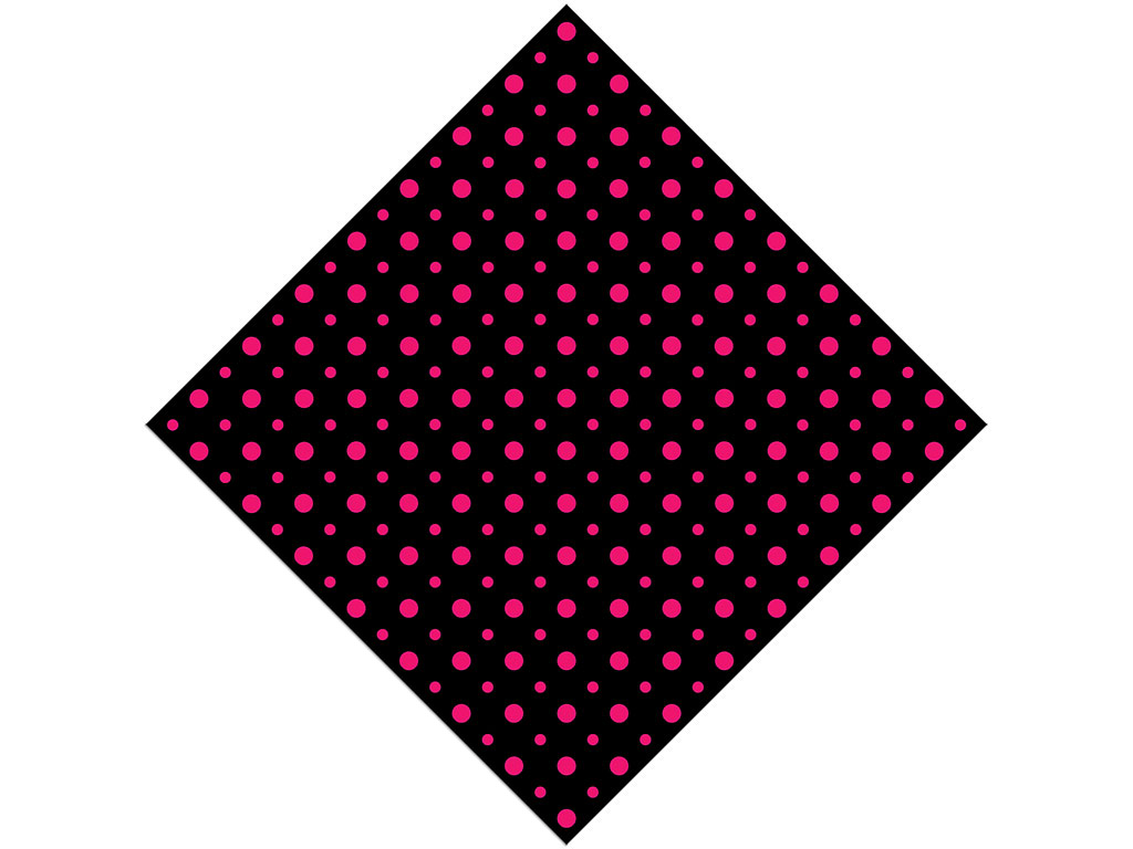 Hot Pink Polka Dot Vinyl Wrap Pattern