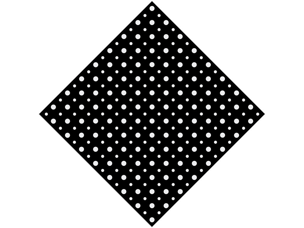 Maddening Monochrome Polka Dot Vinyl Wrap Pattern