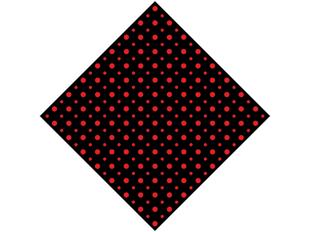 Stoplight Red Polka Dot Vinyl Wrap Pattern